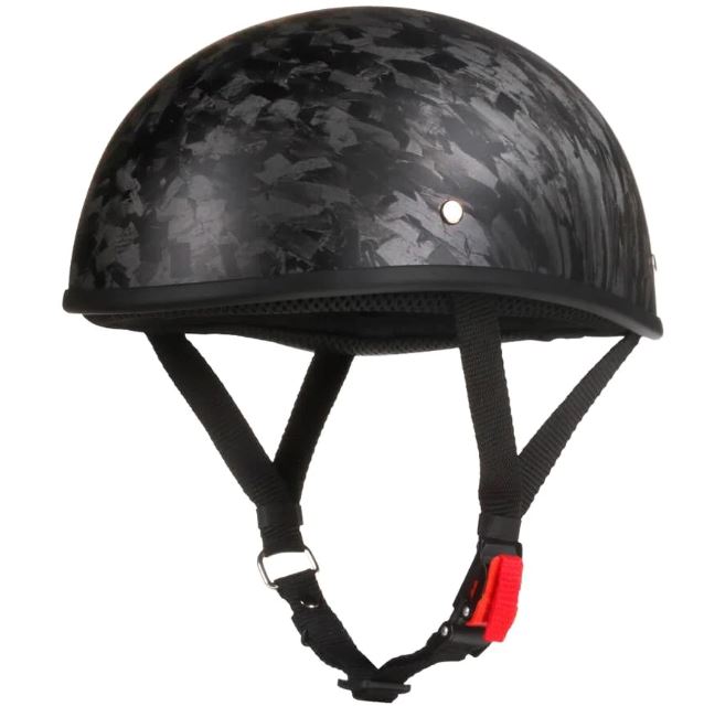 3/4 Open Face Motorcycle Helmet With Visor Matte Finish Black