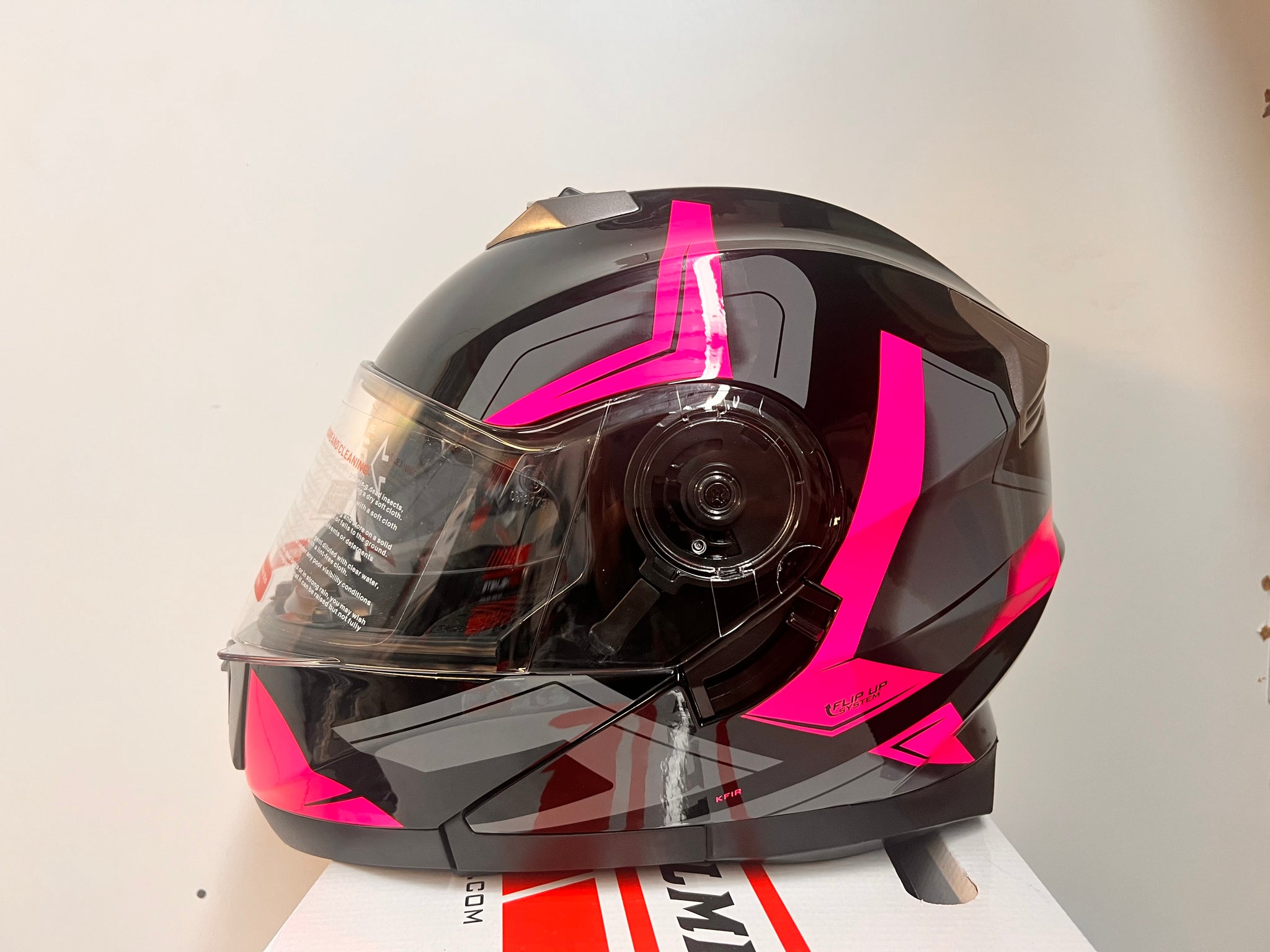 BFR Pink and Black Modular Helmet