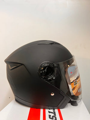 3/4 Black New Modular Helmet
