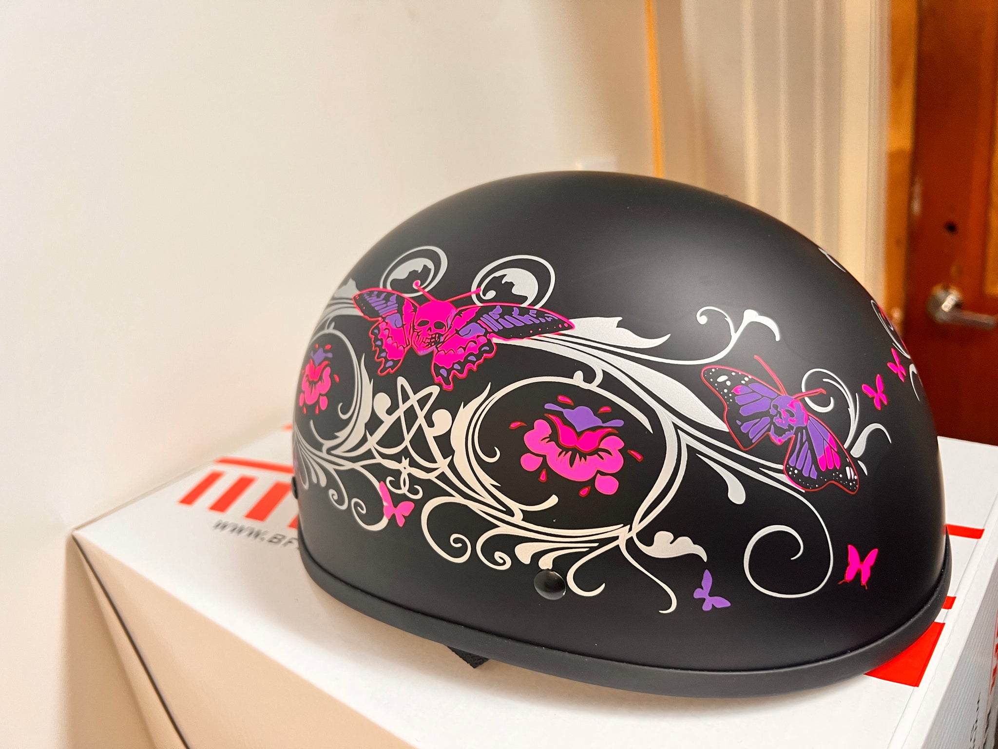 be headwear motorcycle helmet BFR Beanie Pink Lady Art Helmet