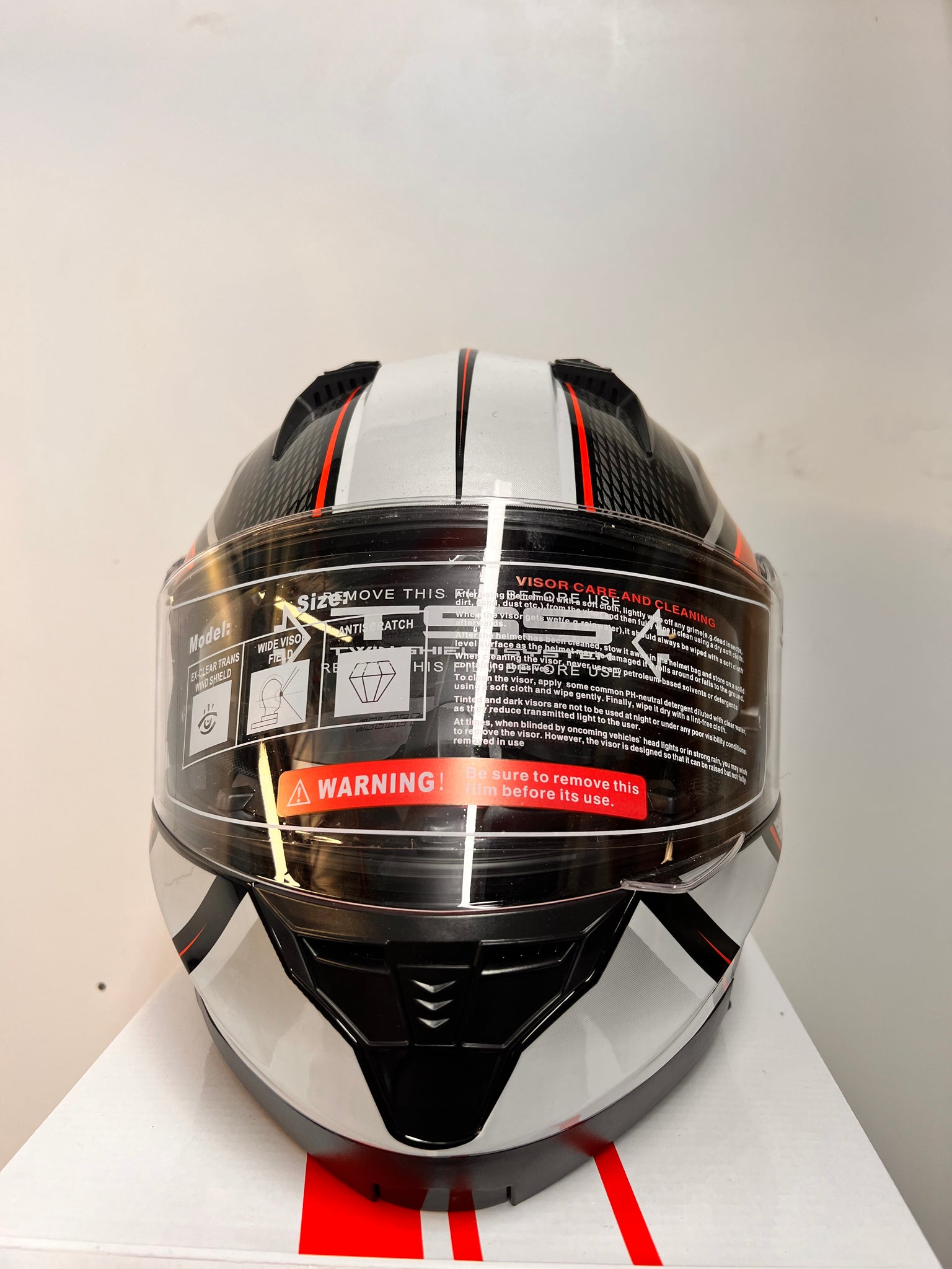 BFR Red Grey Black Modular Helmet