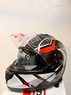 BFR Red Grey Black Modular Helmet