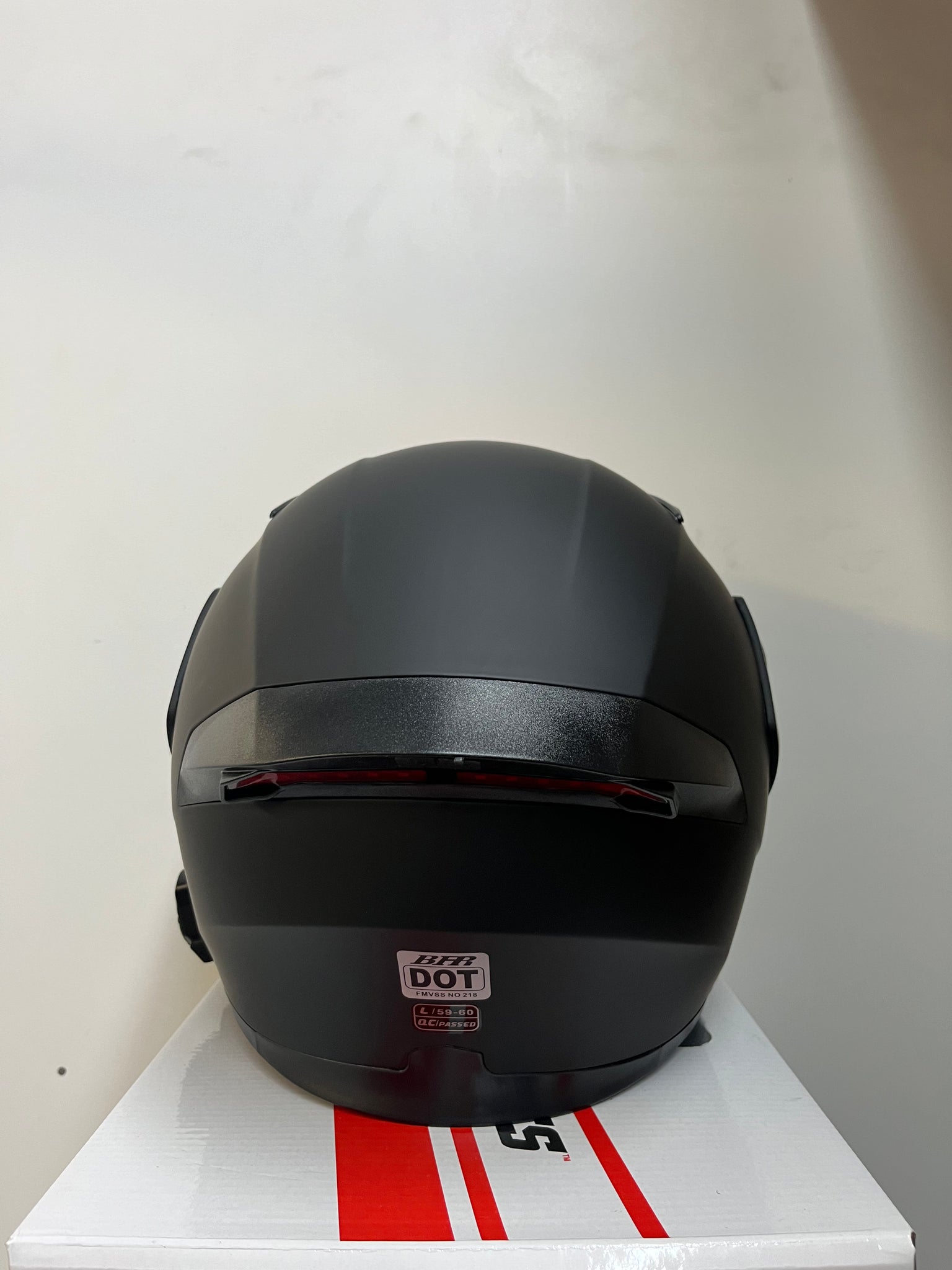 BFR Black Modular Helmet with Light + Bluetooth