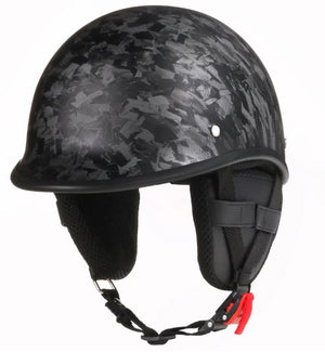 BFR Polo Forged Carbon fibre Black - DOT Open Face Motorcycle Helmet