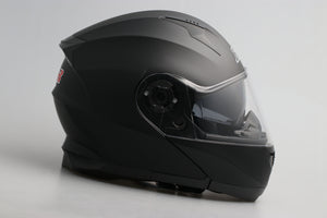 Modular Flip-Up Motorcycle Helmet- Graphic Matte Black