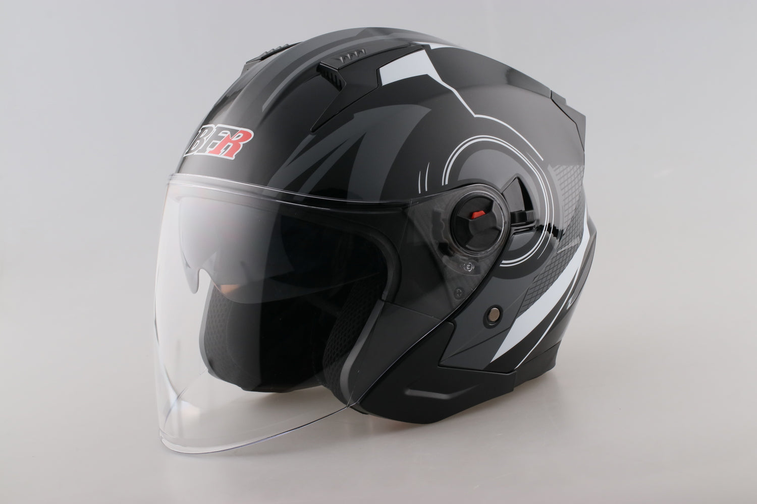 Double visor best sale open face helmet