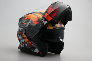 agrius fury flip front motorcycle helmet 1Storm Modular Full Face up Dual Visor Sun Shield: HB89 Arrow Blue : Automotive Flip-front Touring Helmets - Adventure