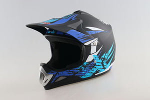 DOT Motocross Junior Helmet-BFR 818 Blue & Black