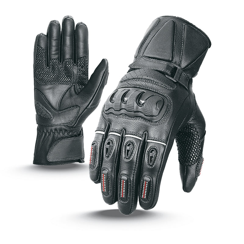 Mens Motorcycle Leather Gloves BFR 3007