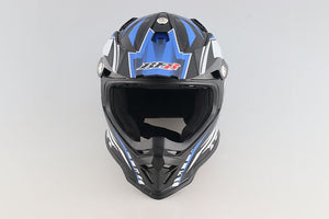 DOT Motorcross Adult Helmet-BFR 819-7 Blue & Black