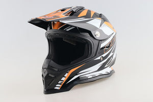 DOT Motorcross Adult Helmet-BFR 819- Orange & Black