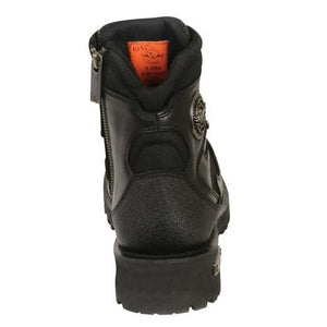 Men's Black 6 Inch Lace to toe Boots with Gear shift protection