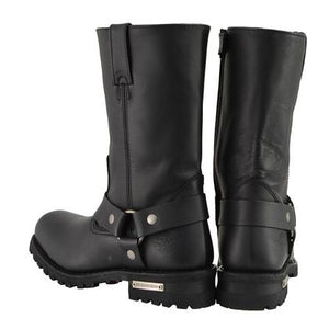 Milwaukee Leather BFR 131 W Men's Black 11-Inch Classic Square Toe Harness Boots