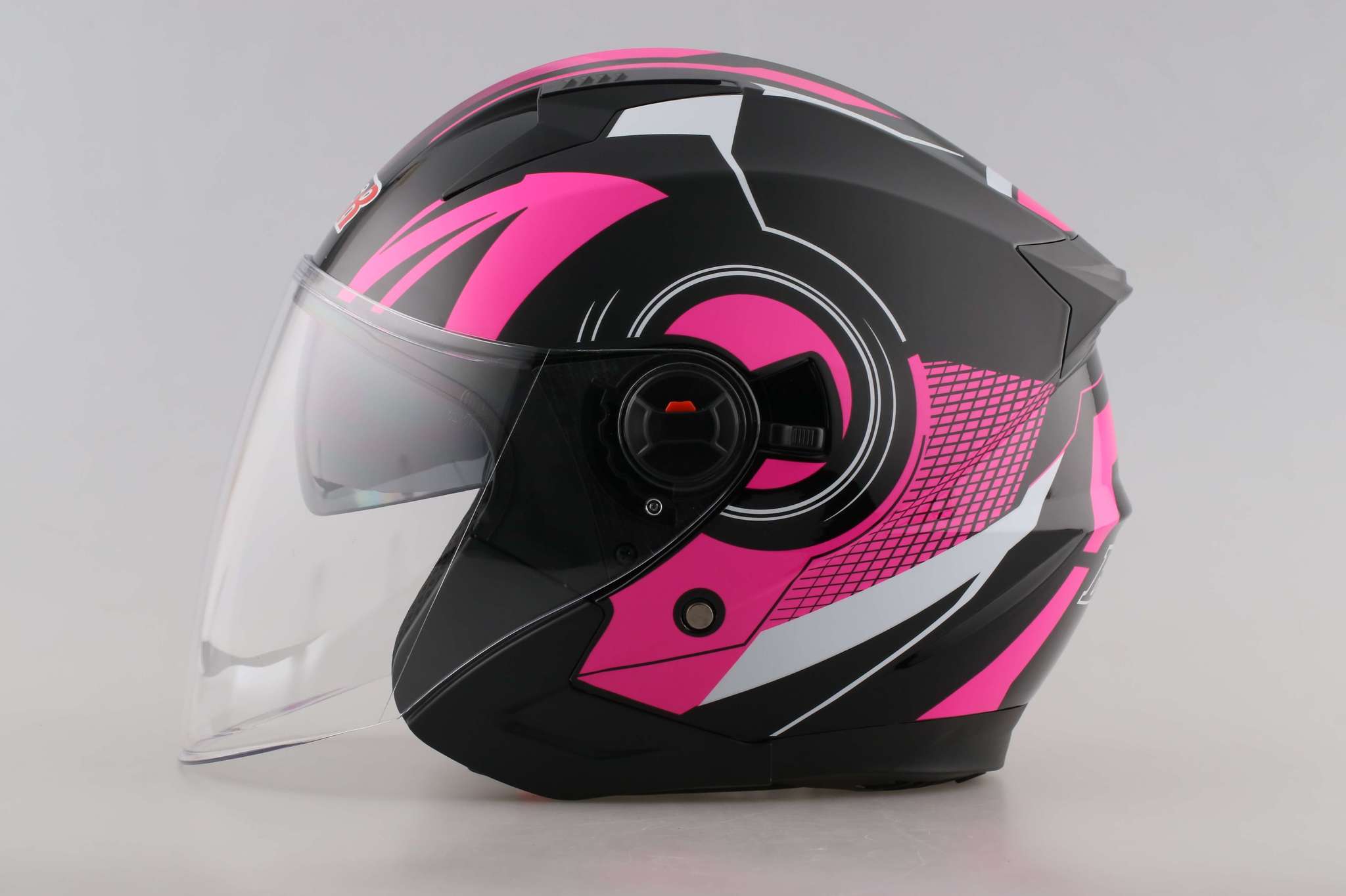 Open Face Pink Motorcycle Helmet