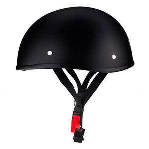 DOT Open Motorcycle Helmet - Matte Flat Black